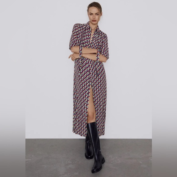 ๐ฆ Bloggers Favorite ๐ฆ 
Zara Print Dress Size M 4786/258 - Picture 10 of 16